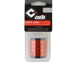 ODI Lock Jaw Clamps (Orange) (w/ Snap Caps) (Set of 4)