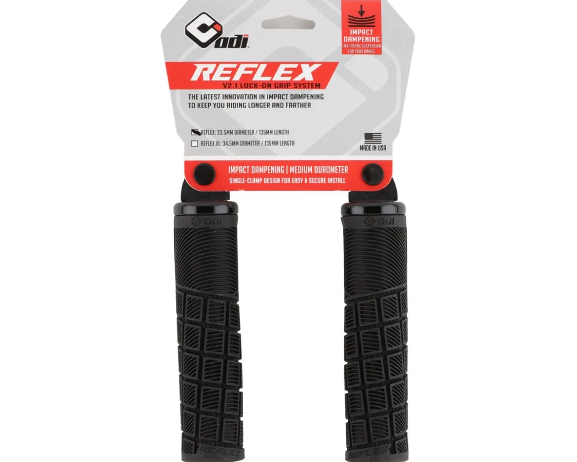 ODI Reflex MTB Grips (Black) (Lock-On) (Regular)