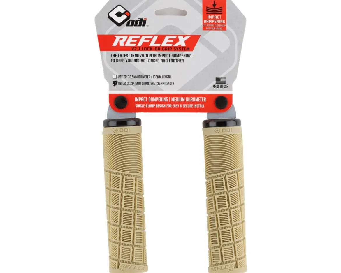 ODI Reflex MTB Grips (Brown) (Lock-On) (XL)