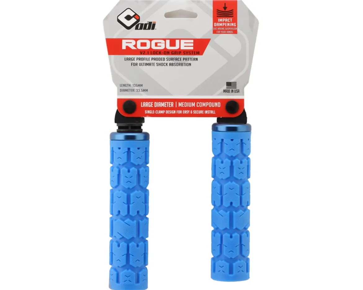 ODI Rogue V2.1 MTB Grips (Blue) (Lock-On)