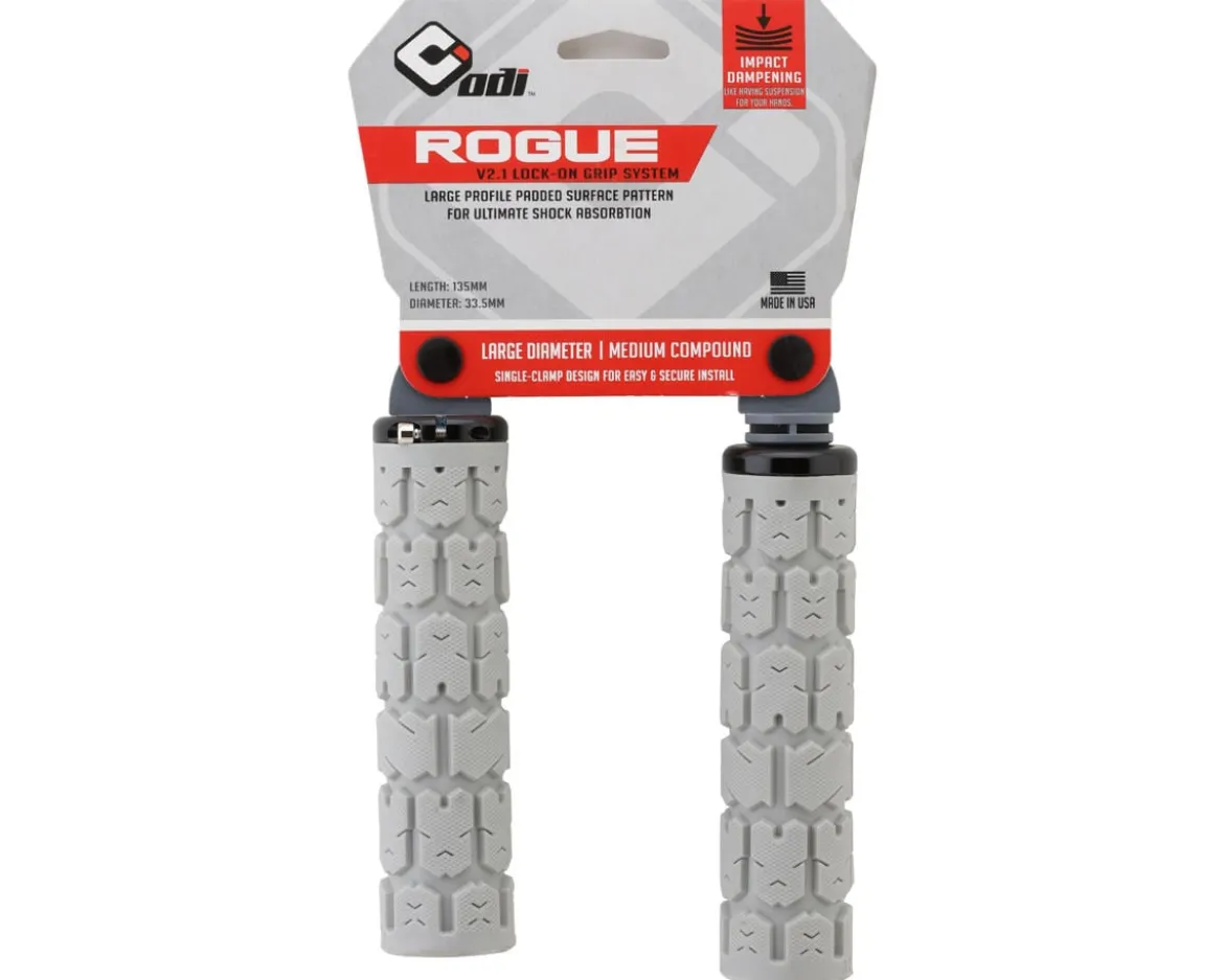 ODI Rogue V2.1 MTB Grips (Grey) (Lock-On)