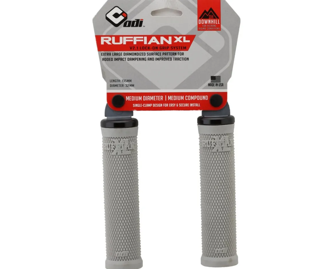 ODI Ruffian XL V2.1 Lock-On Grips (Grey) (135mm)