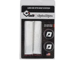 ODI Troy Lee Designs Signature Series Lock-On Grip Set (White/Red) (130mm)