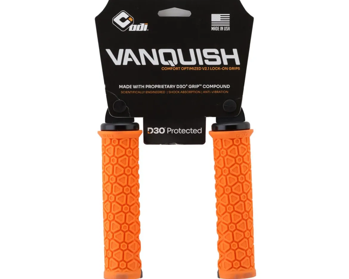 ODI Vanquish Lock-On Grips (Orange/Black)