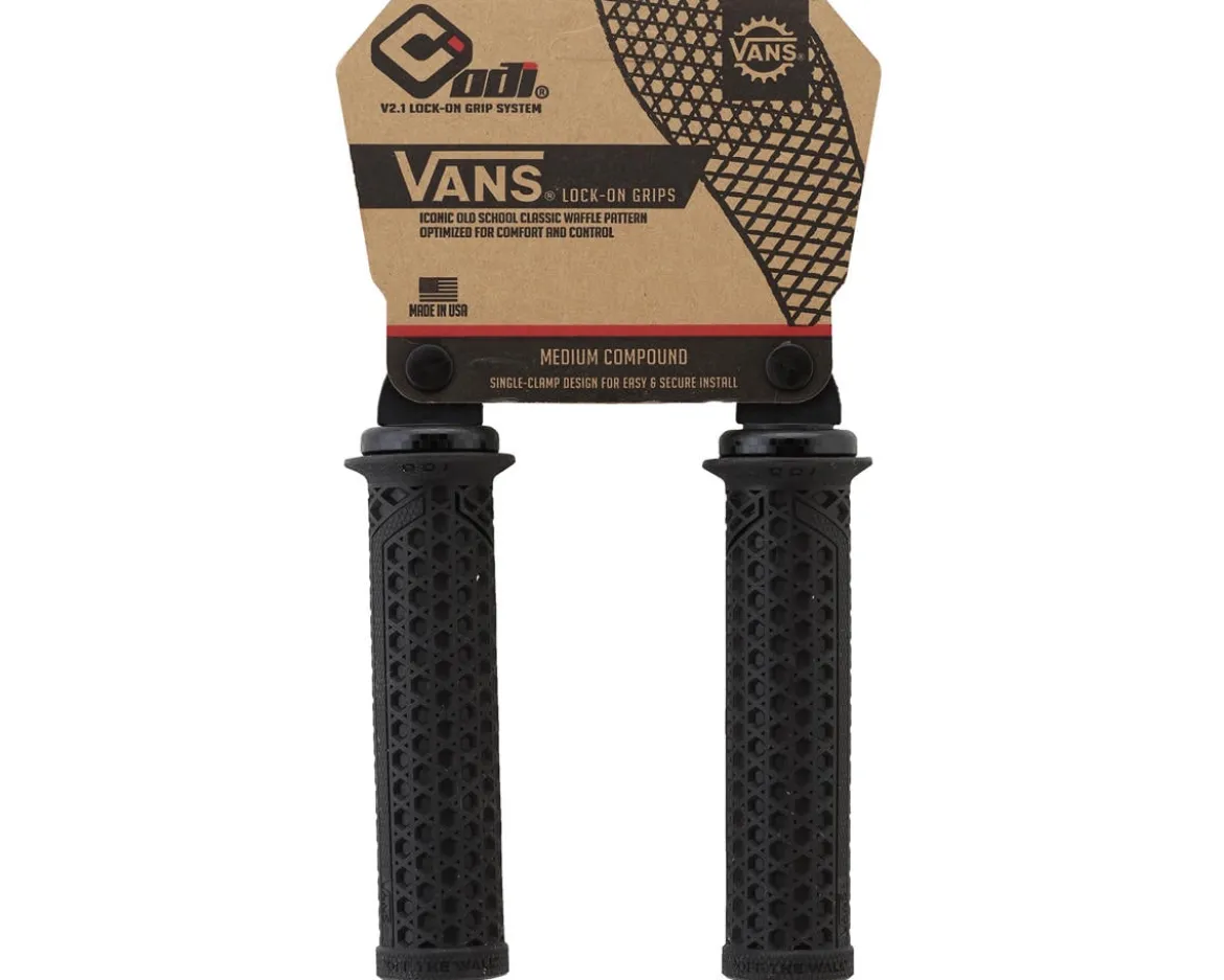 ODI x Vans Lock-On V2.1 Grips (Black/Black Checker)