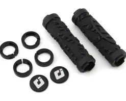 ODI Yeti Hard Core Lock-On Grips (Black) (120mm) (Bonus Pack)