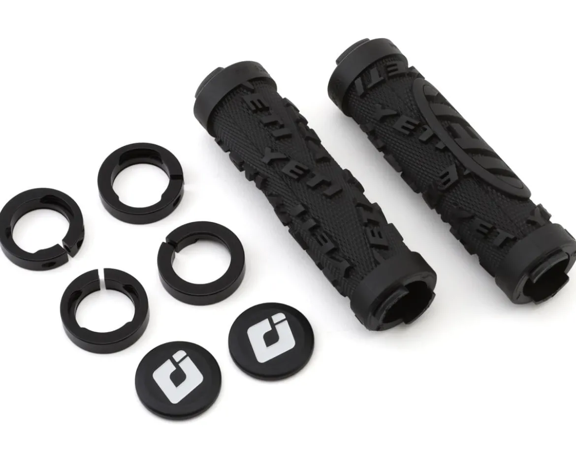 ODI Yeti Hard Core Lock-On Grips (Black) (120mm) (Bonus Pack)