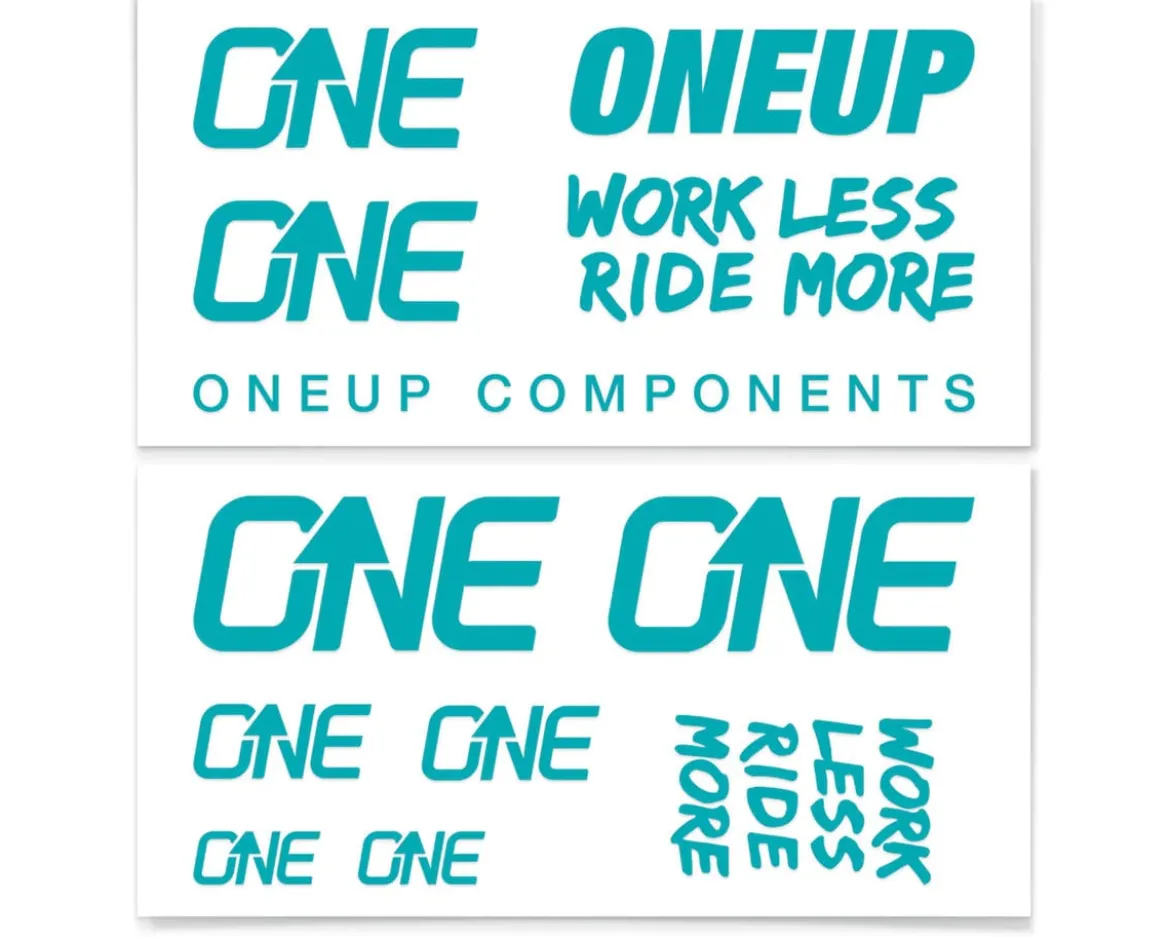 OneUp Components Decal Kit (Turquoise)