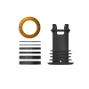 OneUp Components EDC Threaded Top Cap (Orange) (1 1/8") (Alloy) (Includes Headset Spacers)