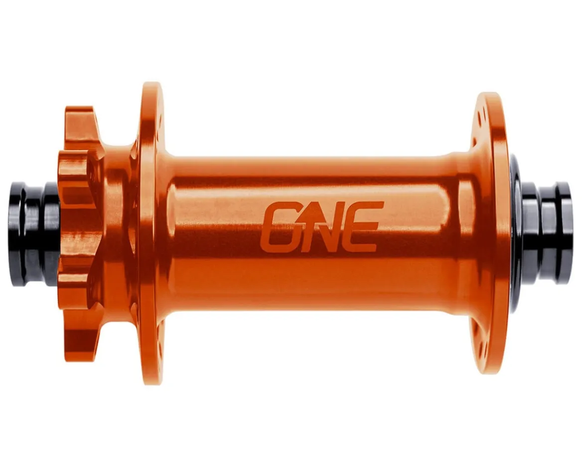 OneUp Components Disc Brake Hub (Orange) (Front) (15 x 110mm (Boost)) (28H) (6-Bolt) (Freehub Not Included)