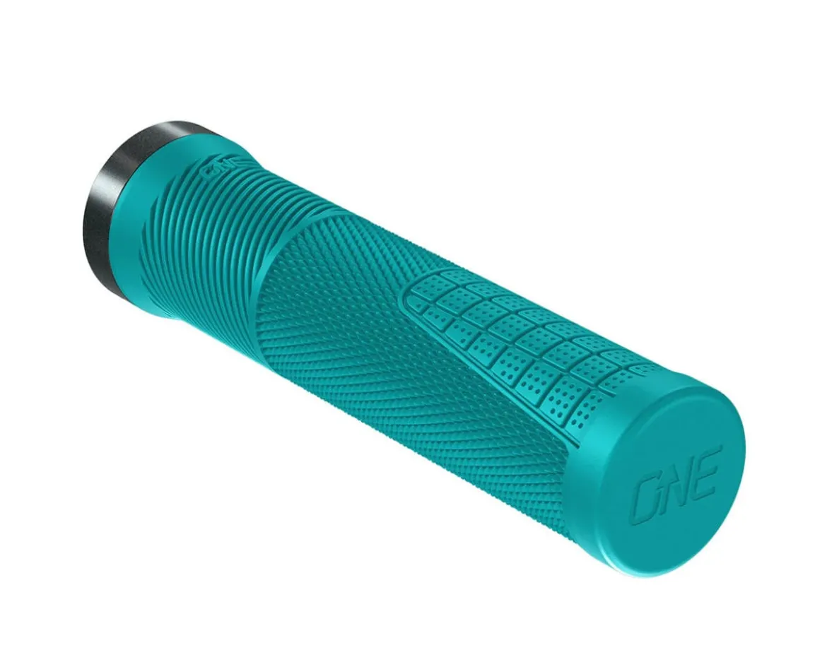 OneUp Components Thin Lock-On Grips (Turquoise)