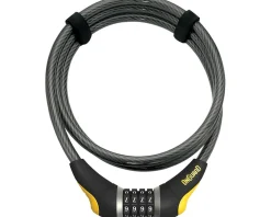 Onguard Akita Resettable Combo Cable Lock (Grey/Yellow) (6' x 12mm)