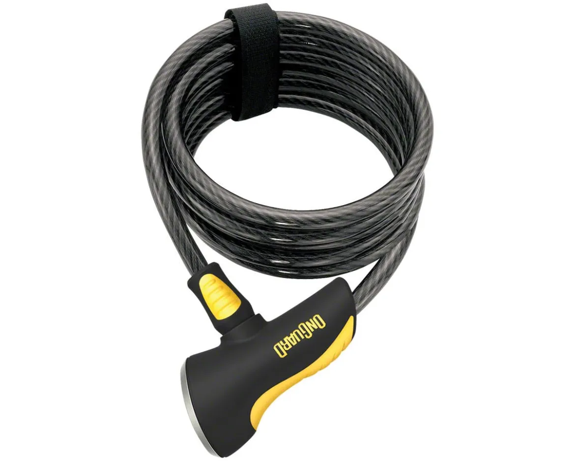 Onguard Doberman Cable Lock with Key (Grey/Black/Yellow) (6' x 10mm)
