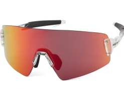 Optic Nerve Fixie Blast Sunglasses (Shiny Crystal Clear) (Red Mirror Lens)