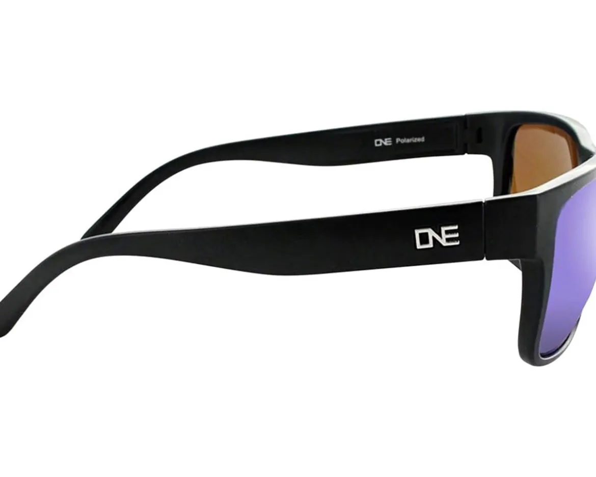 Optic Nerve ONE Kingfish Sunglasses (Matte Black) (Brown/Blue Mirror Lens)