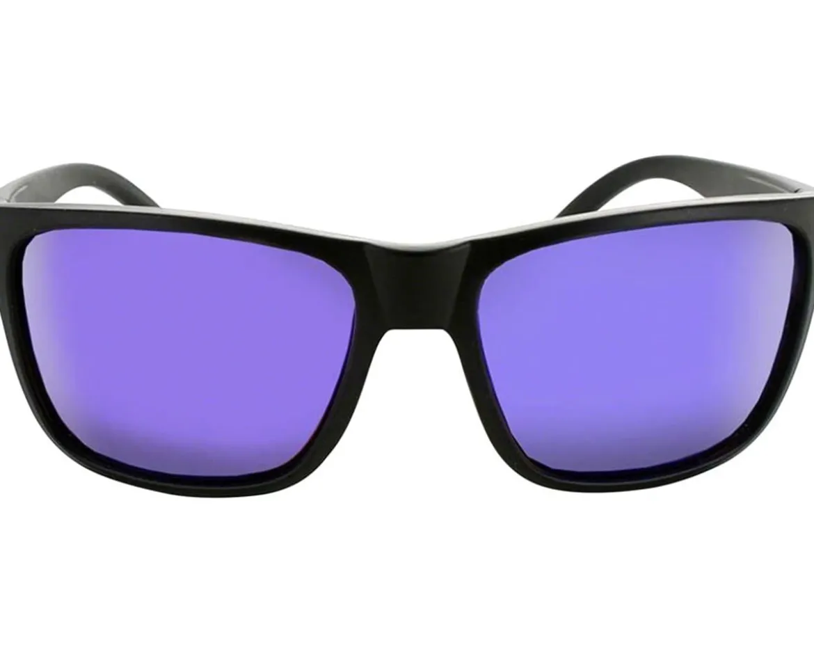 Optic Nerve ONE Kingfish Sunglasses (Matte Black) (Brown/Blue Mirror Lens)