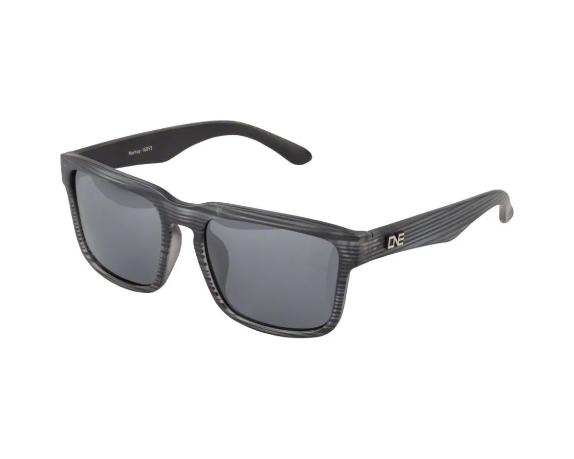 Optic Nerve ONE Mashup Sunglasses (Matte Driftwood Grey) (Polarized Smoke Silver Flash Lens)