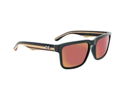 Optic Nerve ONE Mashup Sunglasses (Black Wood Temple/Polarized Gray w/Red Mirror)