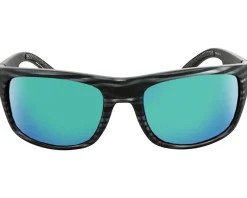 Optic Nerve ONE Timberline Sunglasses (Driftwood Grey) (Smoke Green Mirror Lens) (Polarized)
