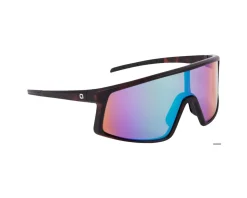 Optic Nerve Stone Cat Sunglasses (Matte Black) (Smoke Lens/Blue Mirror)