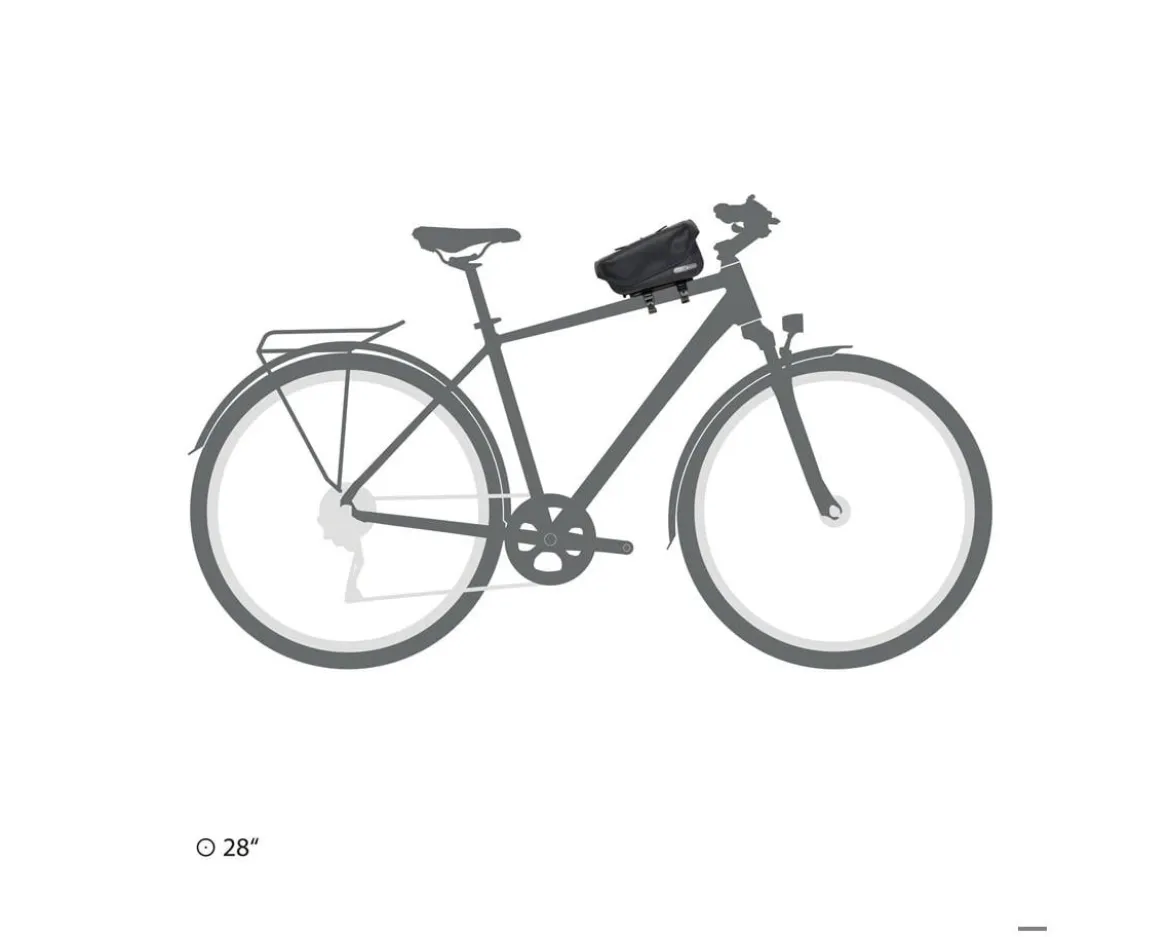 Ortlieb Top Tube Bag (Black) (1.5L)