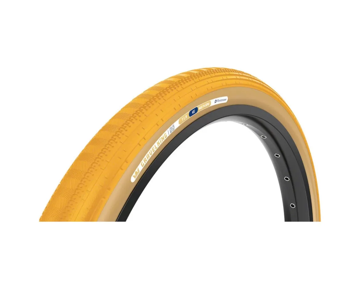 Panaracer GravelKing SS Tubeless Gravel Tire (Honey Butter/Brown) (700c) (45mm) (ZSG Gravel/TuffTex)