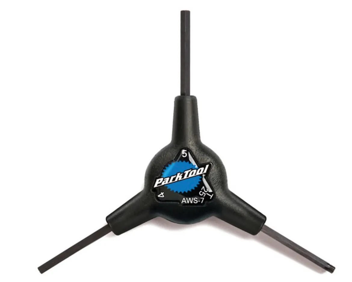 Park Tool AWS-7 3-Way Wrench (Black) (4mm/5mm/T25)