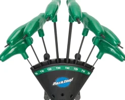 Park Tool PH-T1.2 P-Handle Torx-Compatible Wrench Set w/ Holder (Green)