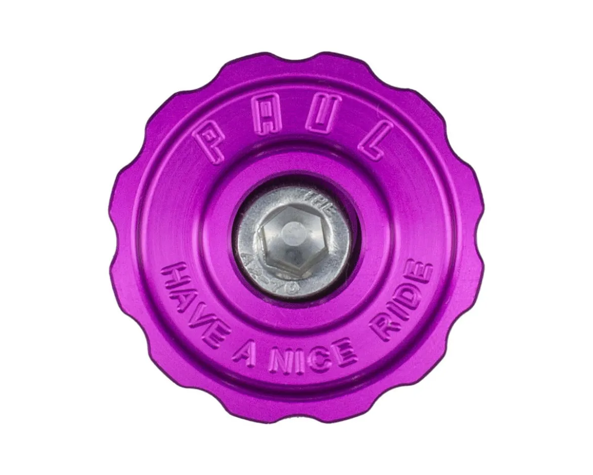 Paul Components Aluminum Top Cap (Purple) (1-1/8")