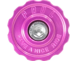 Paul Components Aluminum Top Cap (Pink) (1-1/8")