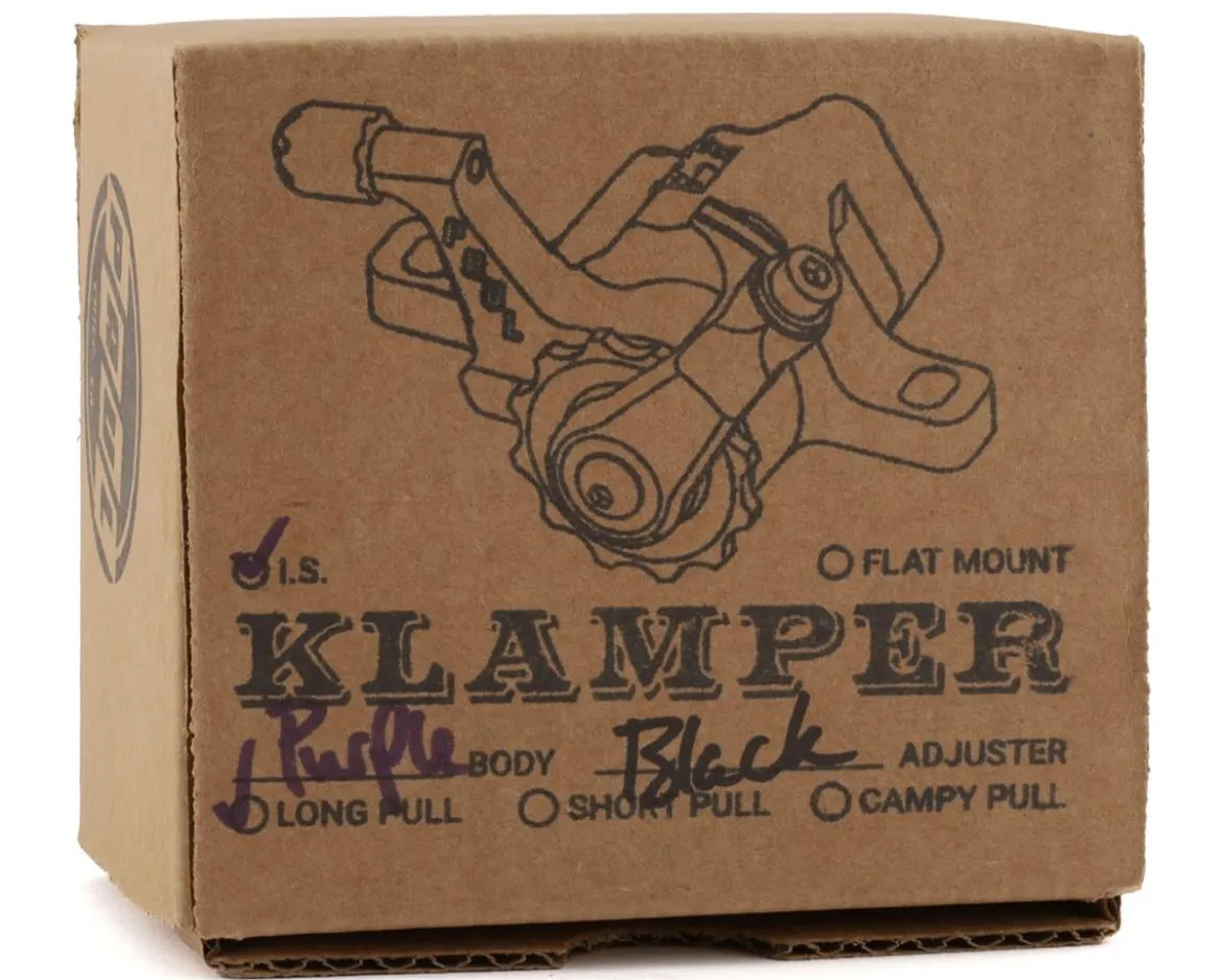 Paul Components Klamper Disc Brake Caliper (Purple/Black) (Mechanical) (Front or Rear) (Long Pull) (Post Mount)