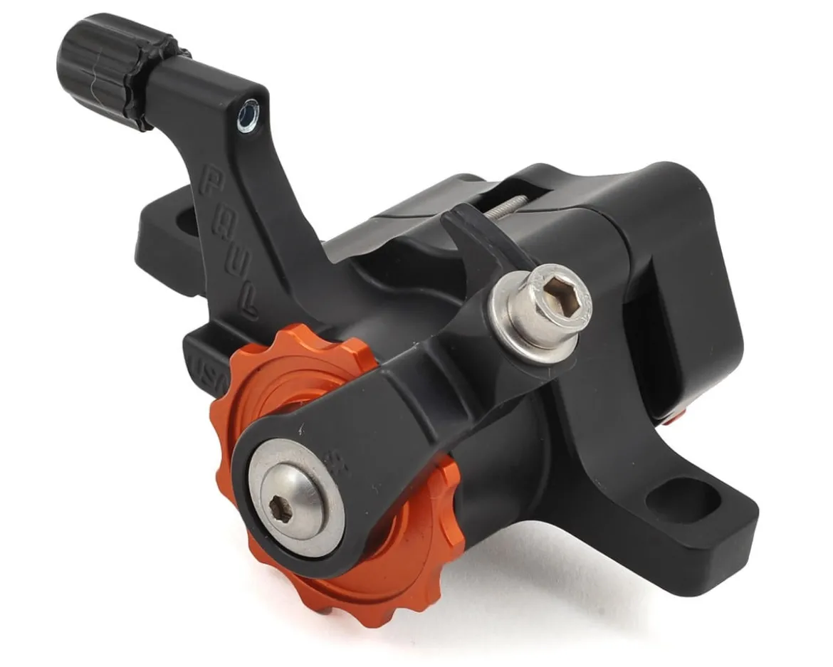 Paul Components Klamper Disc Brake Caliper (Black/Orange) (Mechanical) (Front or Rear) (Short Pull) (Post Mount)