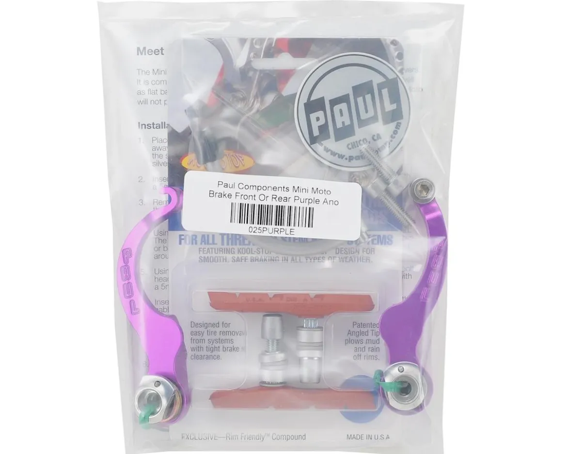Paul Components Mini Moto Brake (Purple Anodized) (Front or Rear) (Short Pull)