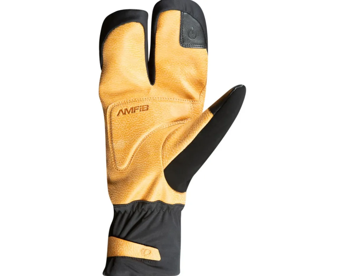 Pearl iZUMi AmFIB Lobster Gel Gloves (Black/Dark Tan) (L)