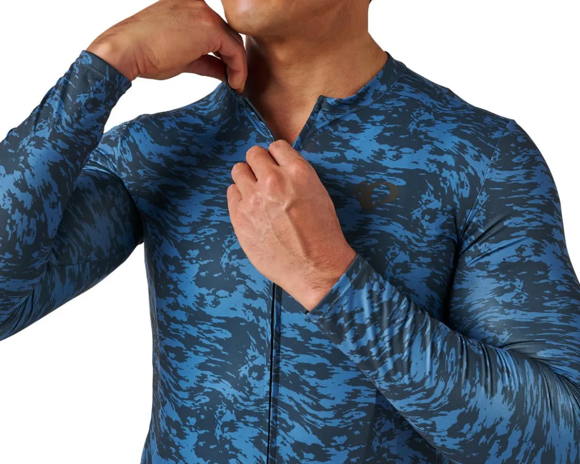 Pearl iZUMi Attack Long Sleeve Jersey (Dark Slate Waverock) (M)
