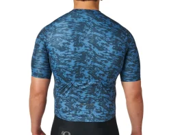 Pearl iZUMi Attack Short Sleeve Jersey (Dark Slate Waverock) (L)
