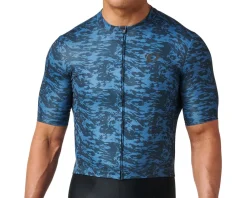 Pearl iZUMi Attack Short Sleeve Jersey (Dark Slate Waverock) (L)