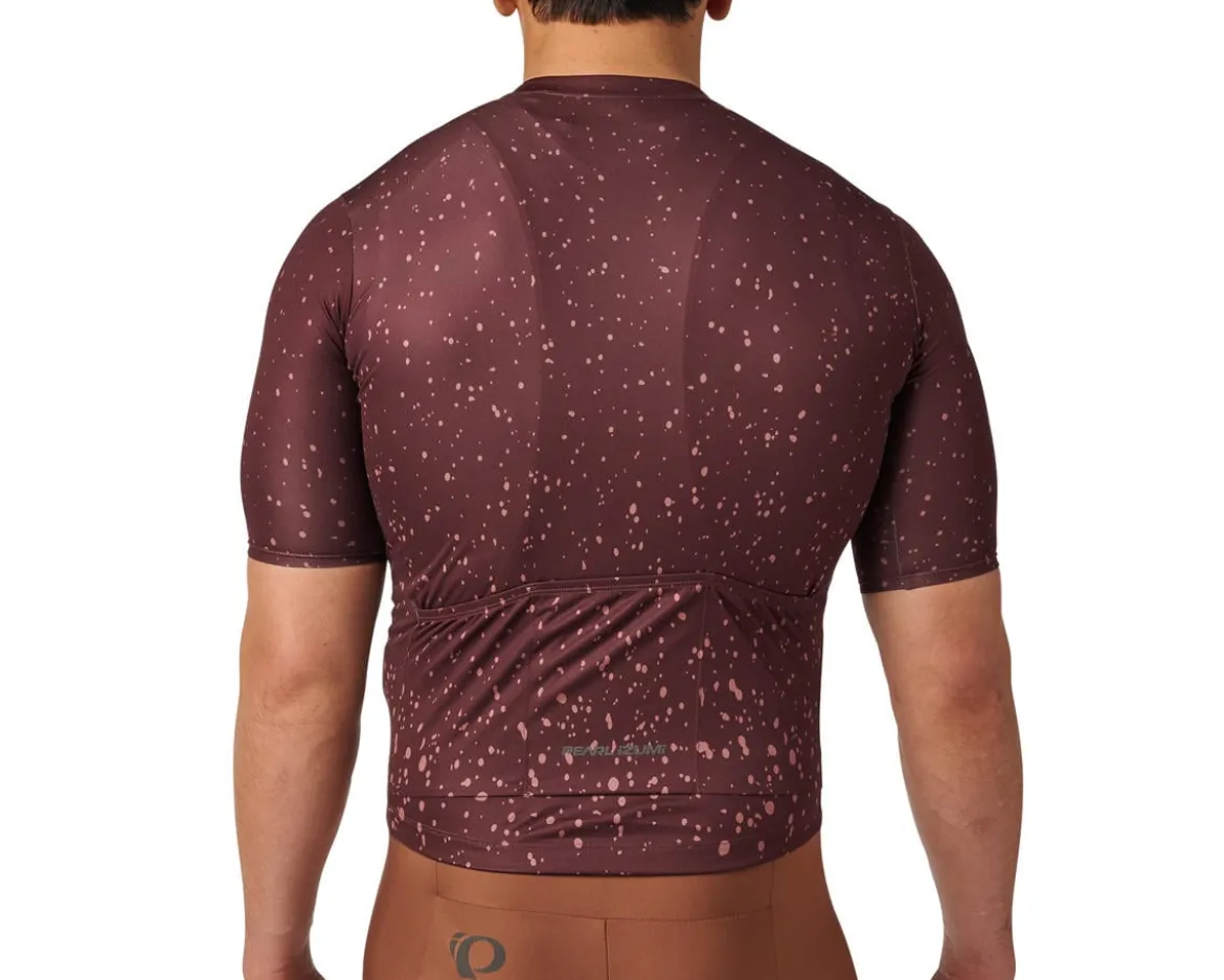 Pearl iZUMi Attack Short Sleeve Jersey (Bitter Chocolate Splatera) (L)