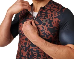Pearl iZUMi Attack Short Sleeve Jersey (Root Beer Crumple) (L)