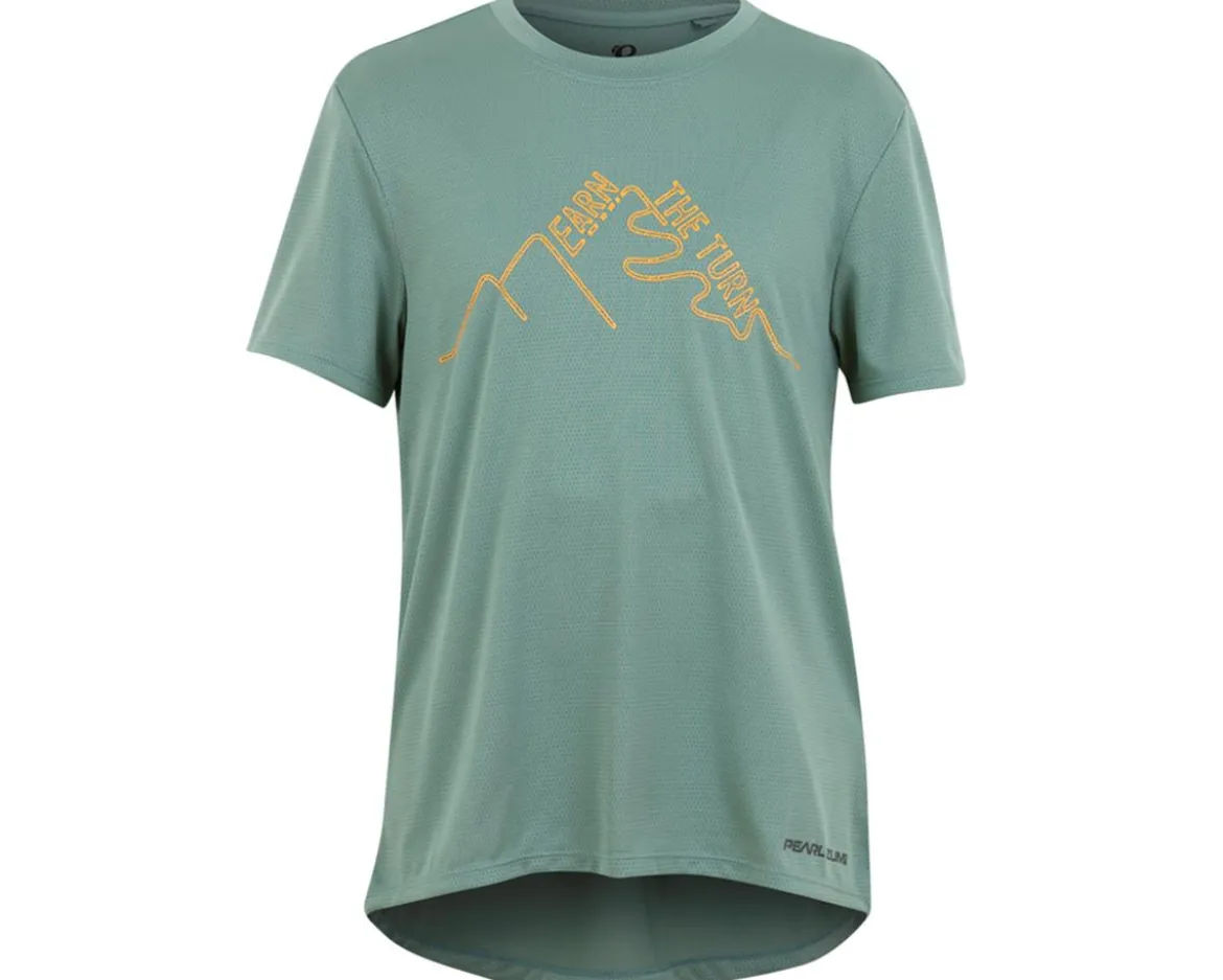Pearl iZUMi Jr Summit Short Sleeve Jersey (Pale Pine Earn The Turns) (Youth XS)