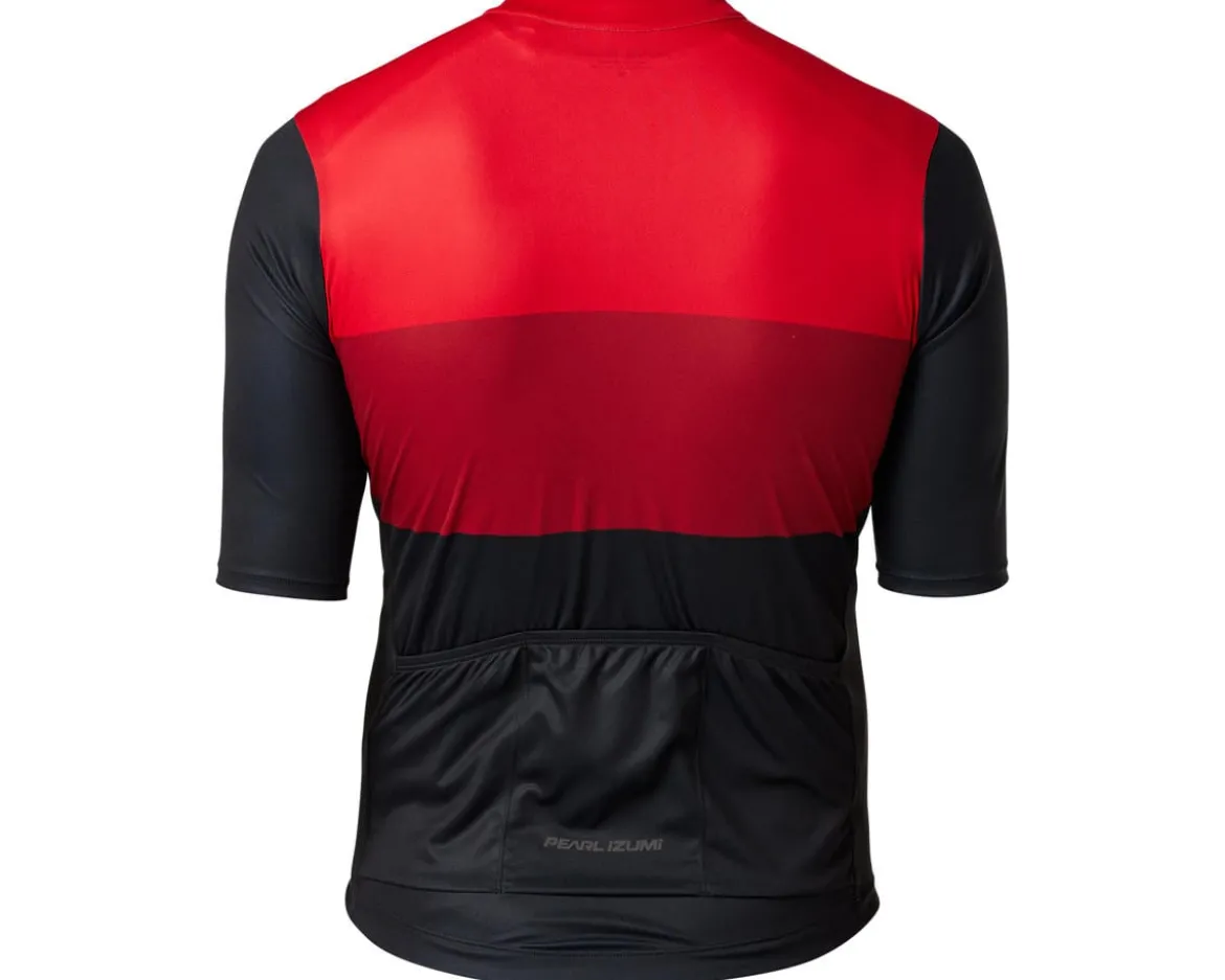 Pearl iZUMi Men's Attack Short Sleeve Jersey (Red Dahlia Tri Color) (S)
