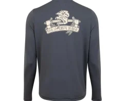Pearl iZUMi Men's Midland Graphic Long Sleeve Tee (Dark Ink Slay) (S)