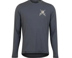 Pearl iZUMi Men's Midland Graphic Long Sleeve Tee (Dark Ink Slay) (S)