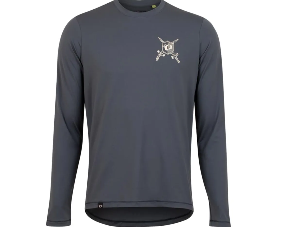 Pearl iZUMi Men's Midland Graphic Long Sleeve Tee (Dark Ink Slay) (S)