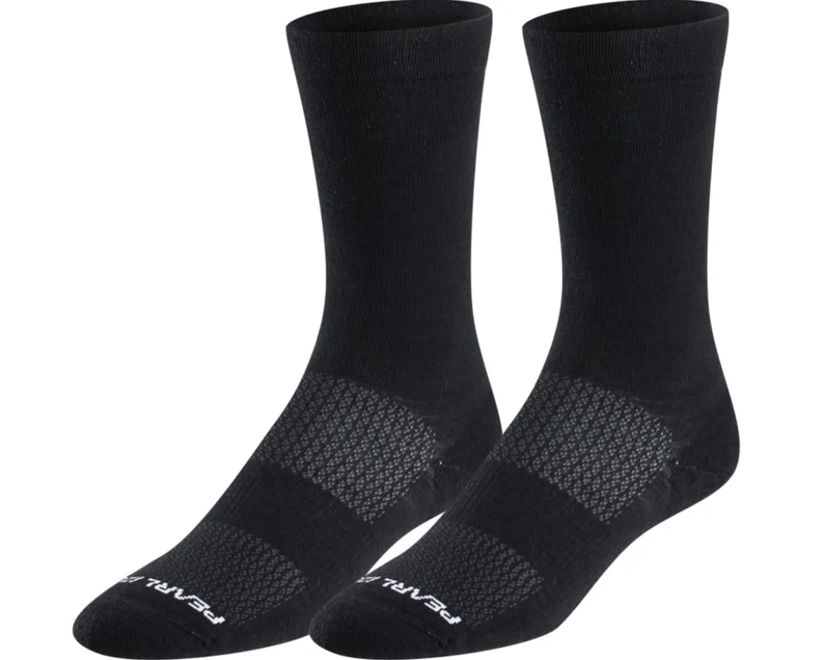 Pearl iZUMi Merino Trail 7" Socks (Black) (S)
