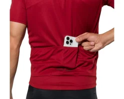 Pearl iZUMi Quest Short Sleeve Jersey (Red Dahlia) (M)