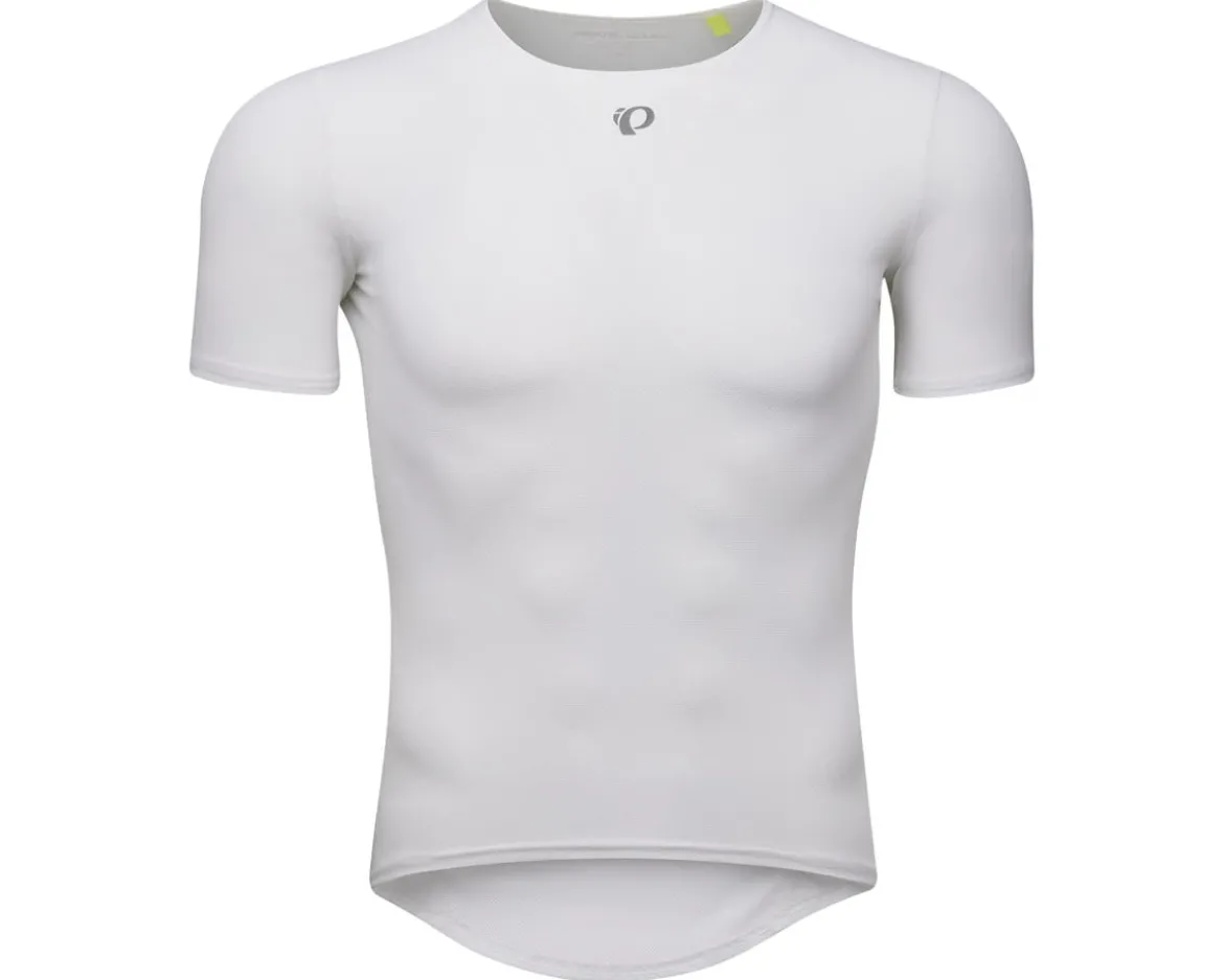 Pearl iZUMi Transfer Mesh Short Sleeve Base Layer (White) (L)