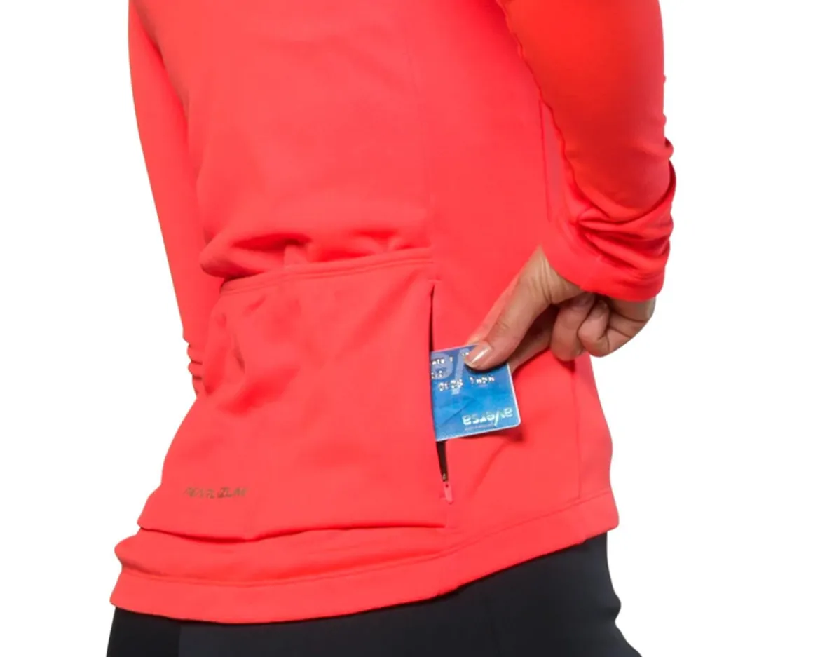 Pearl iZUMi Women's Attack Thermal Long Sleeve Jersey (Firey Coral) (S)