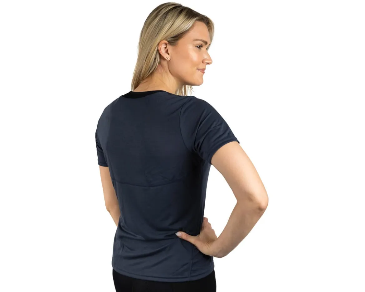 Pearl iZUMi Women's Canyon Short Sleeve Jersey (Dark Ink) (XL)