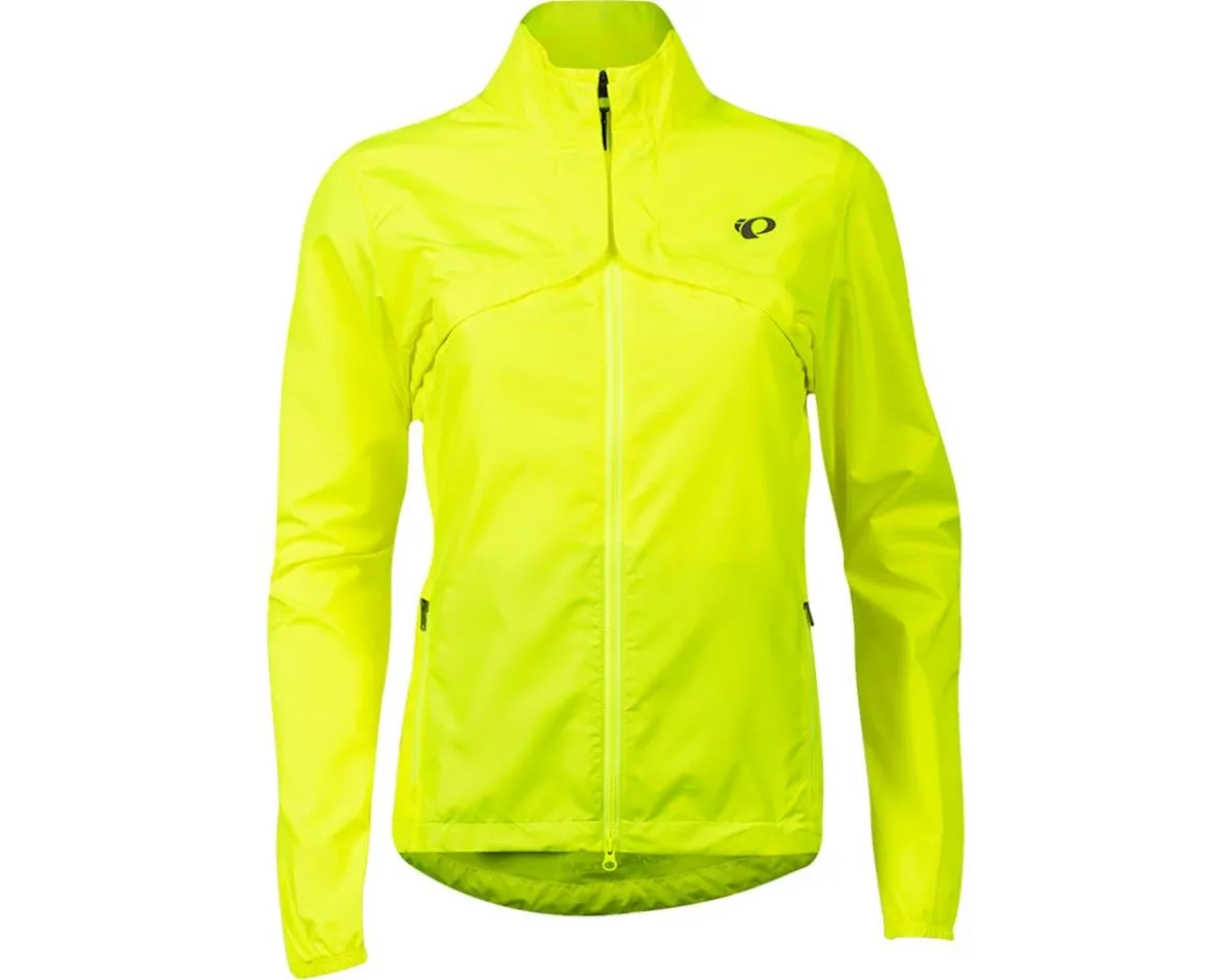 Pearl iZUMi Women's Quest Barrier Convertible Jacket (Screaming Yellow/Turbulence) (L)